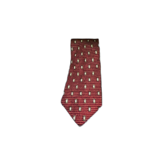 XMI 325 Series for Nordstrom Men's 100% Silk Tie, Red with Pattern - Picture 1 of 4